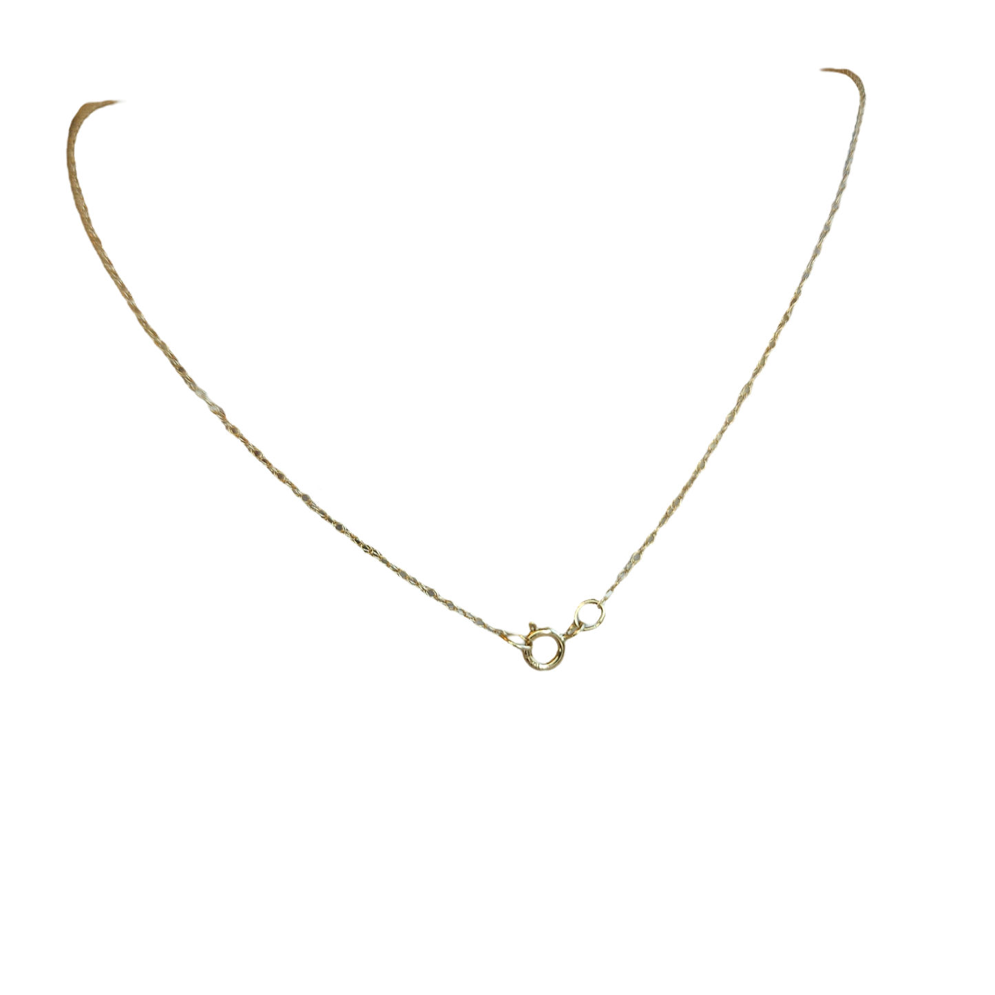 10kt Gold Chain with ruby and natural diamond pendant