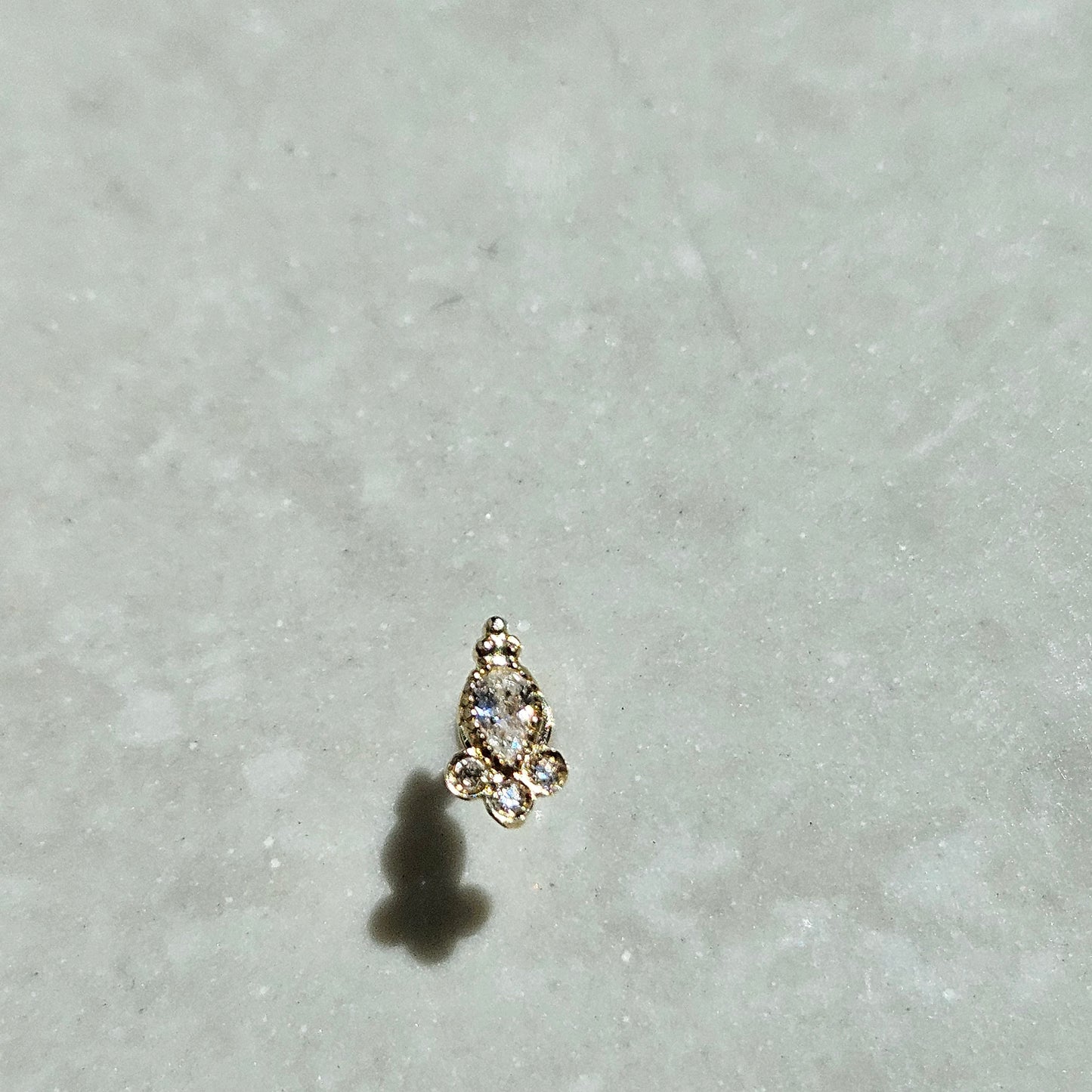 14kt Gold Elegant Cartilage Tear Piercing