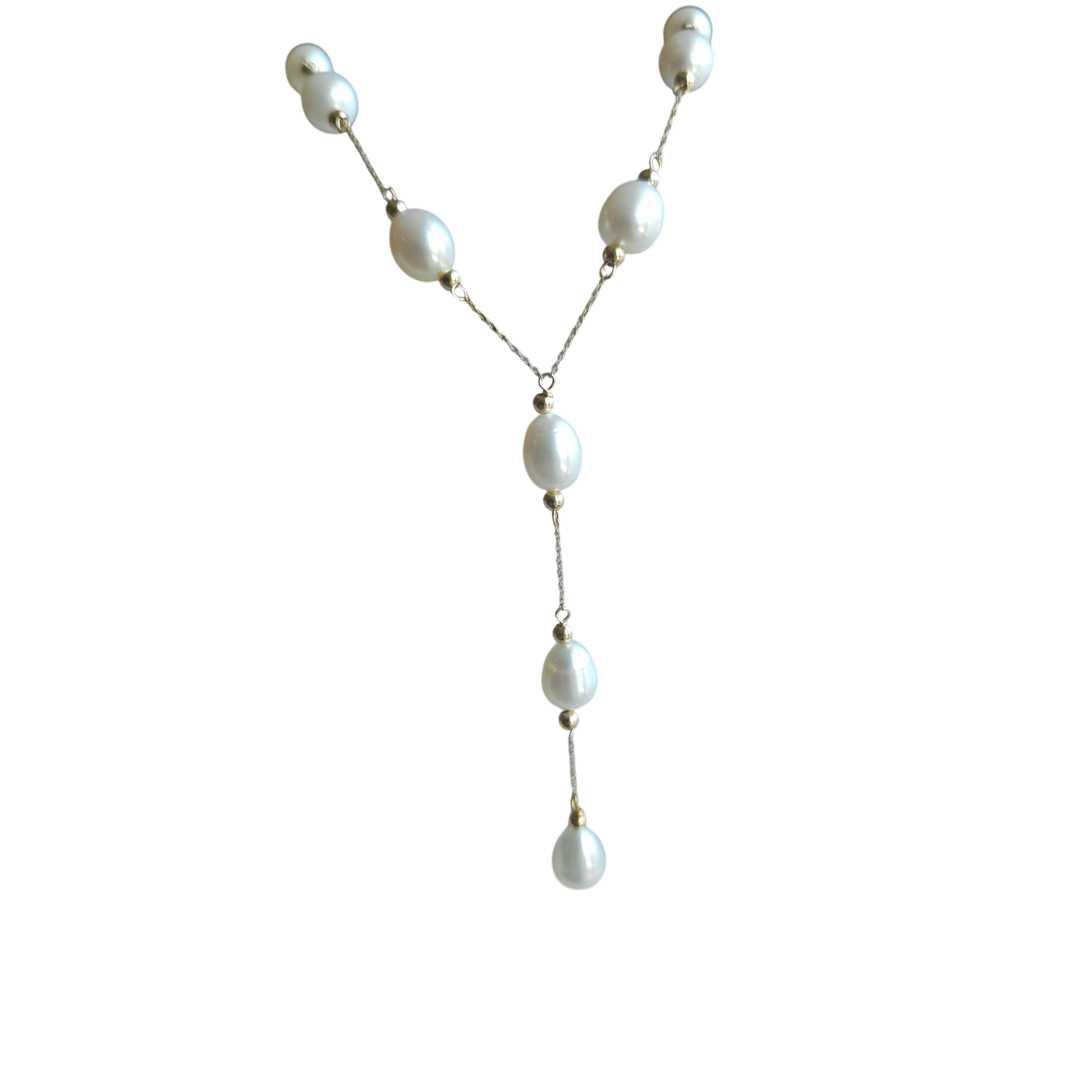 14kt Gold Set de perlas naturales