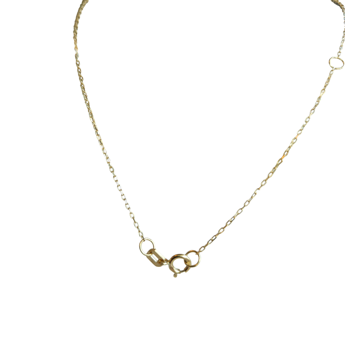 18kt Gold Chain with a cross pendant made of natural Colombian emeralds