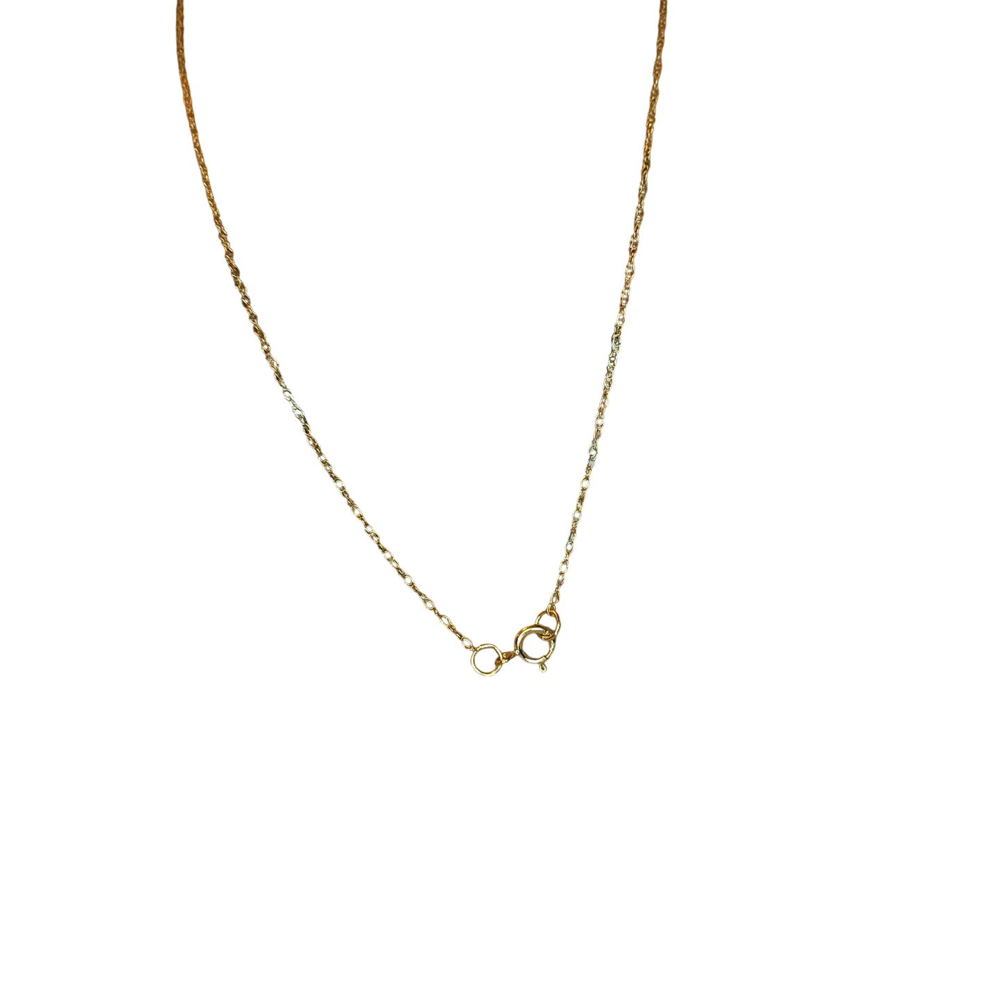 10kt Gold Chain with opal, topaz and natural diamond flower pendant