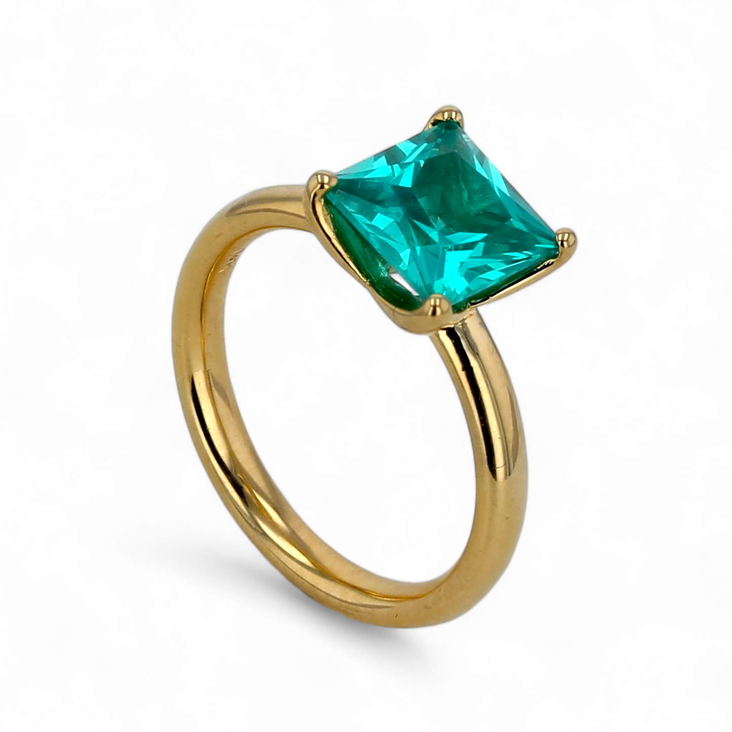 14kt yellow gold paraiba princess