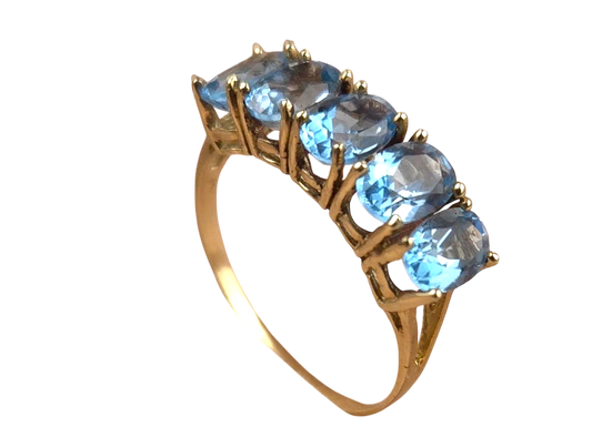 Blue Topazio Ring 5